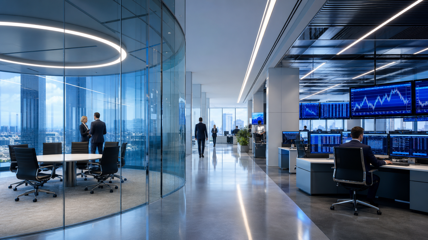 Finanční sektor — moderní bankovní architektura